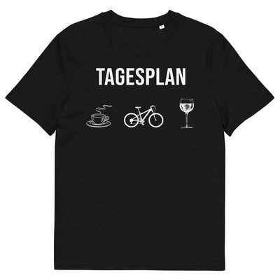 Tagesplan Kaffee, Fahrrad und Wein - Herren Premium Organic T-Shirt fahrrad xxx yyy zzz Black