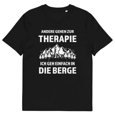 Therapie Ich geh einfach in die Berge - Herren Premium Organic T-Shirt berge wandern xxx yyy zzz Black