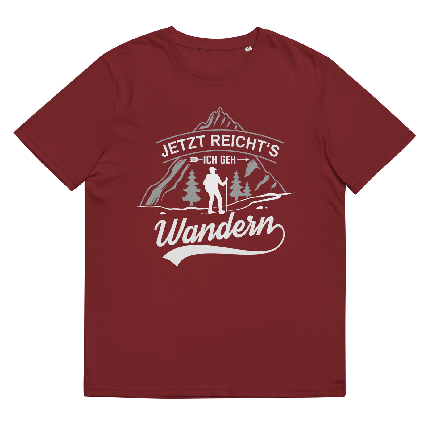 Jetzt Reichts Ich Geh Wandern - Herren Premium Organic T-Shirt wandern Weinrot