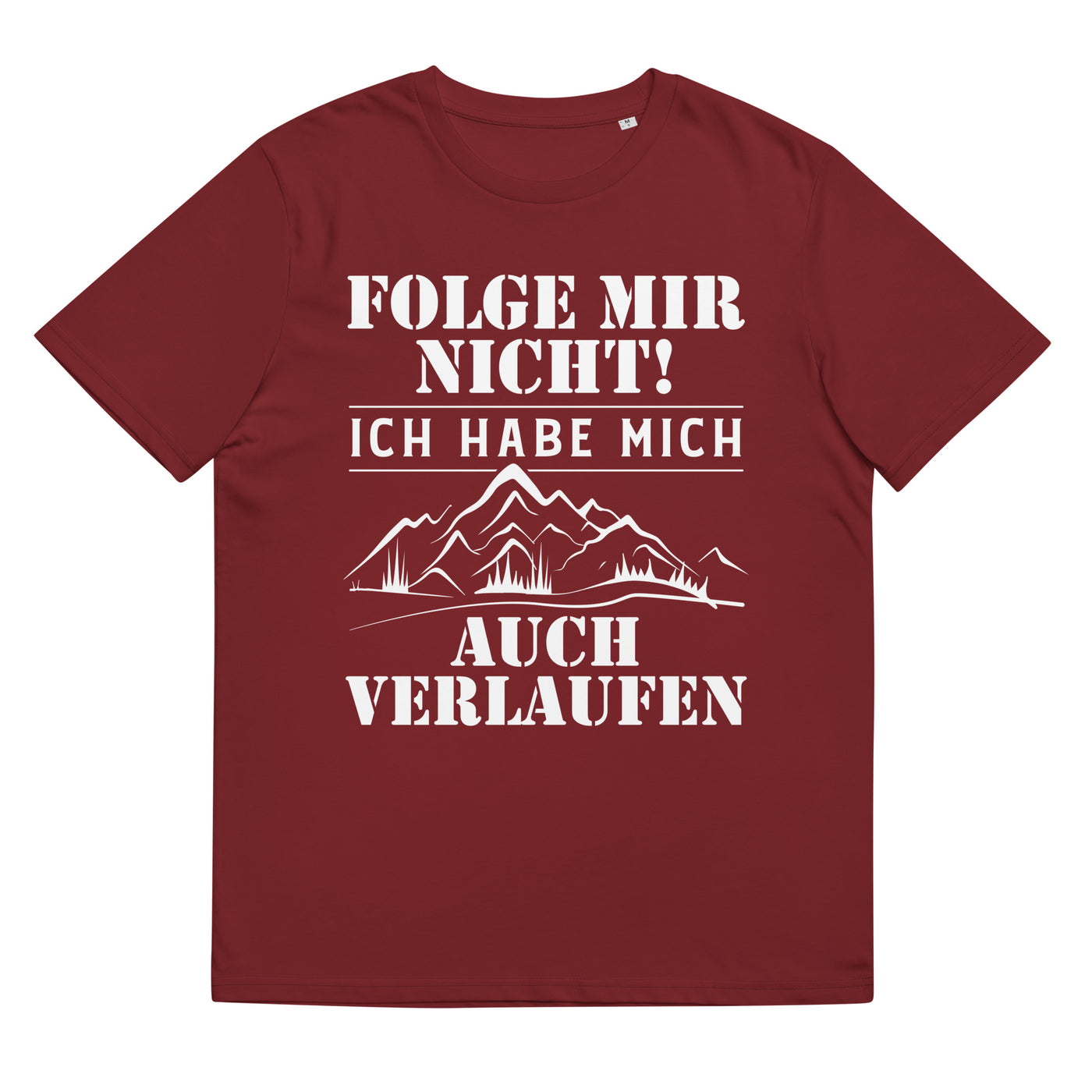 Folge Mir Nicht - Herren Premium Organic T-Shirt wandern Weinrot