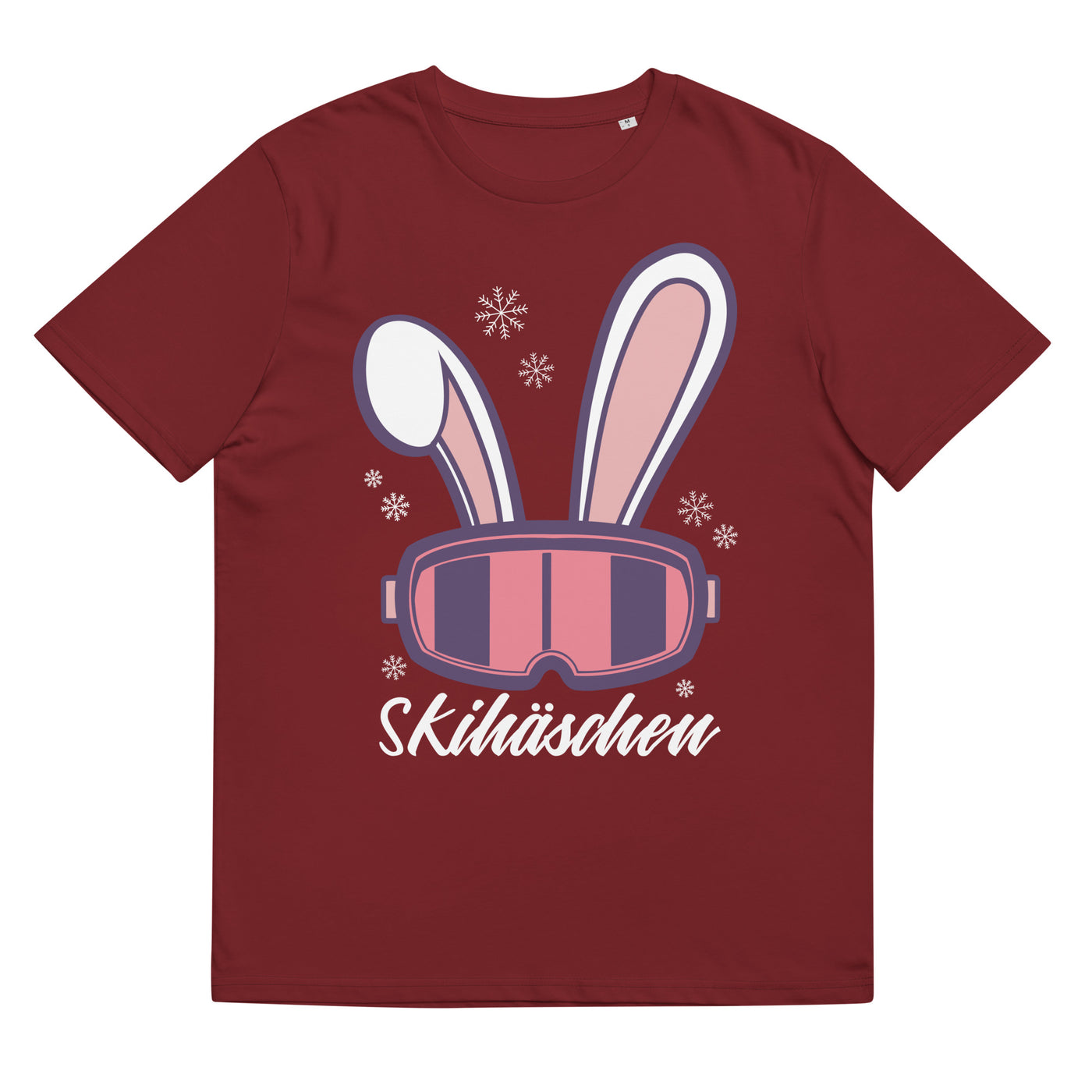 Skihäschen - (S.K) - Herren Premium Organic T-Shirt klettern Weinrot