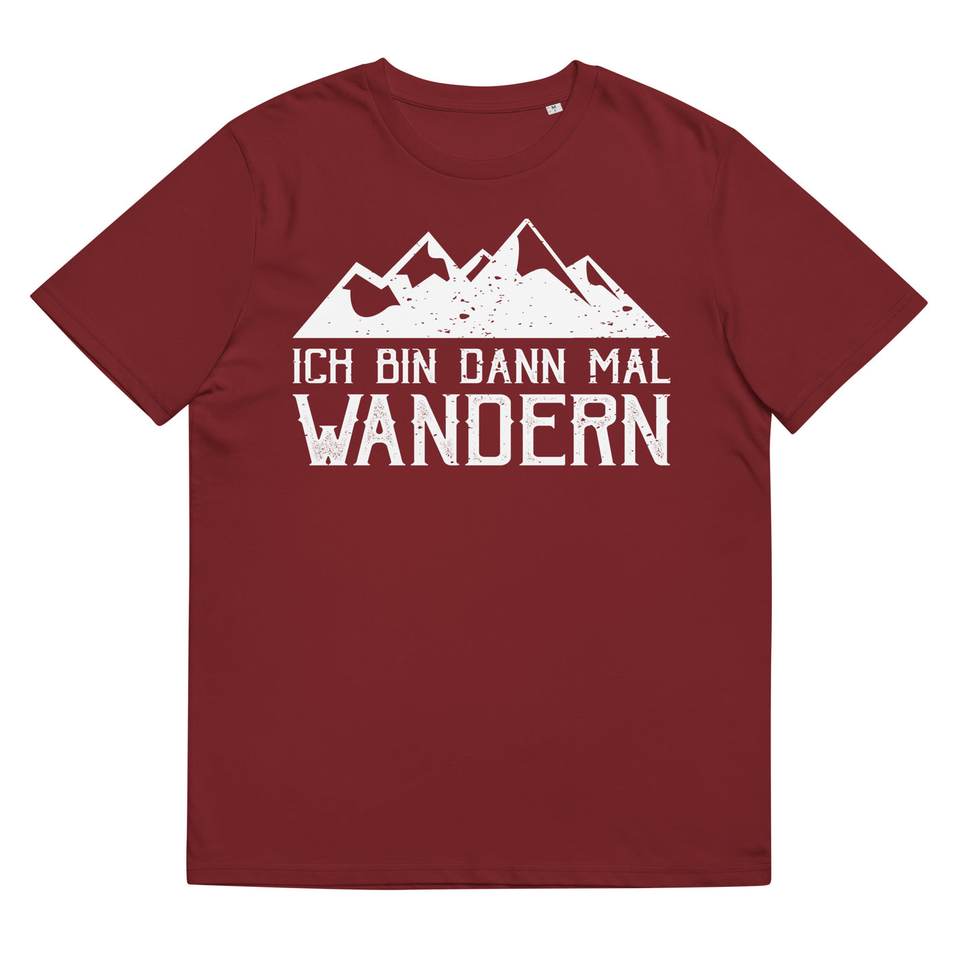 Ich Bin Dann Mal Wandern - Herren Premium Organic T-Shirt wandern Weinrot