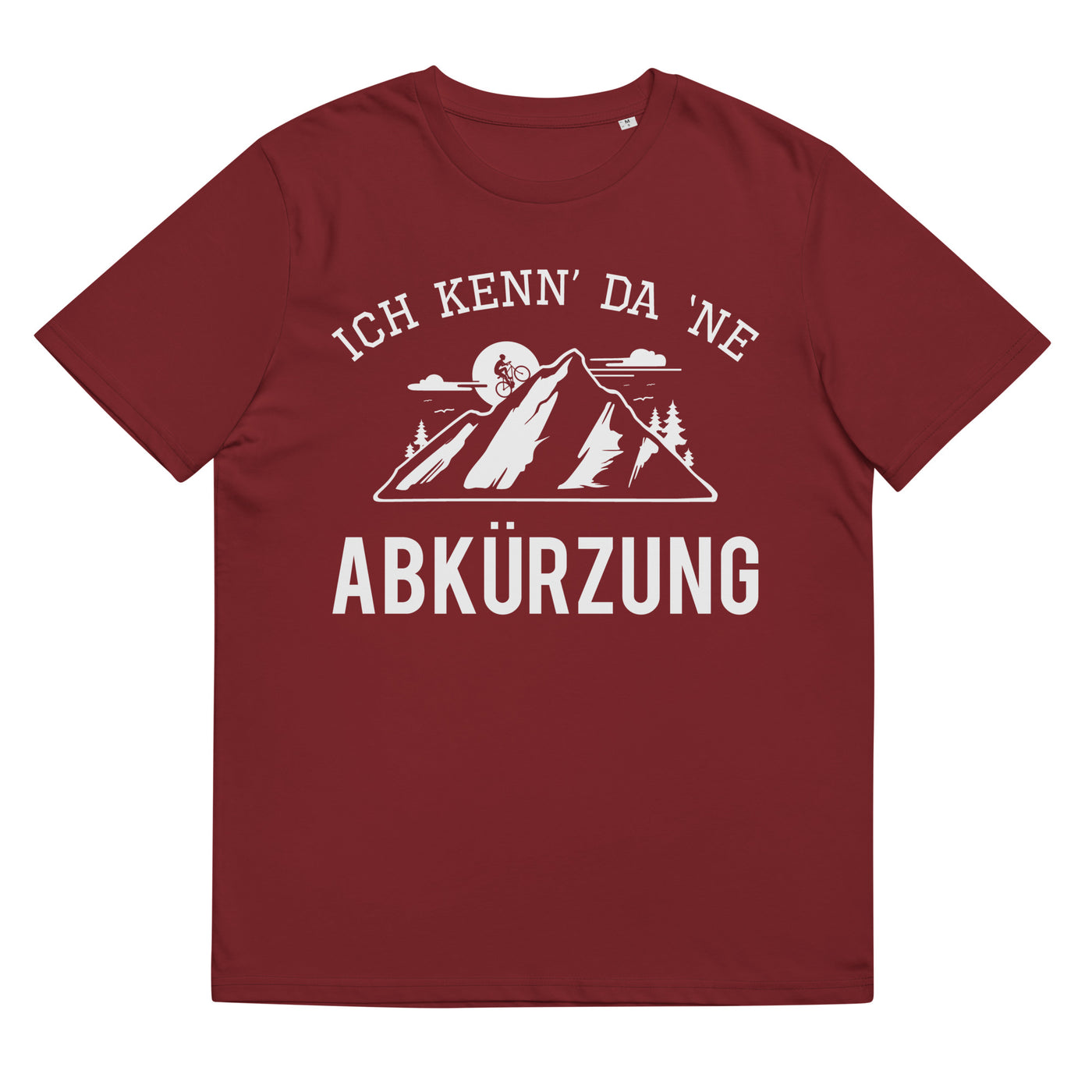 Ich Kenn Da Ne Abkürzung - Herren Premium Organic T-Shirt mountainbike Weinrot