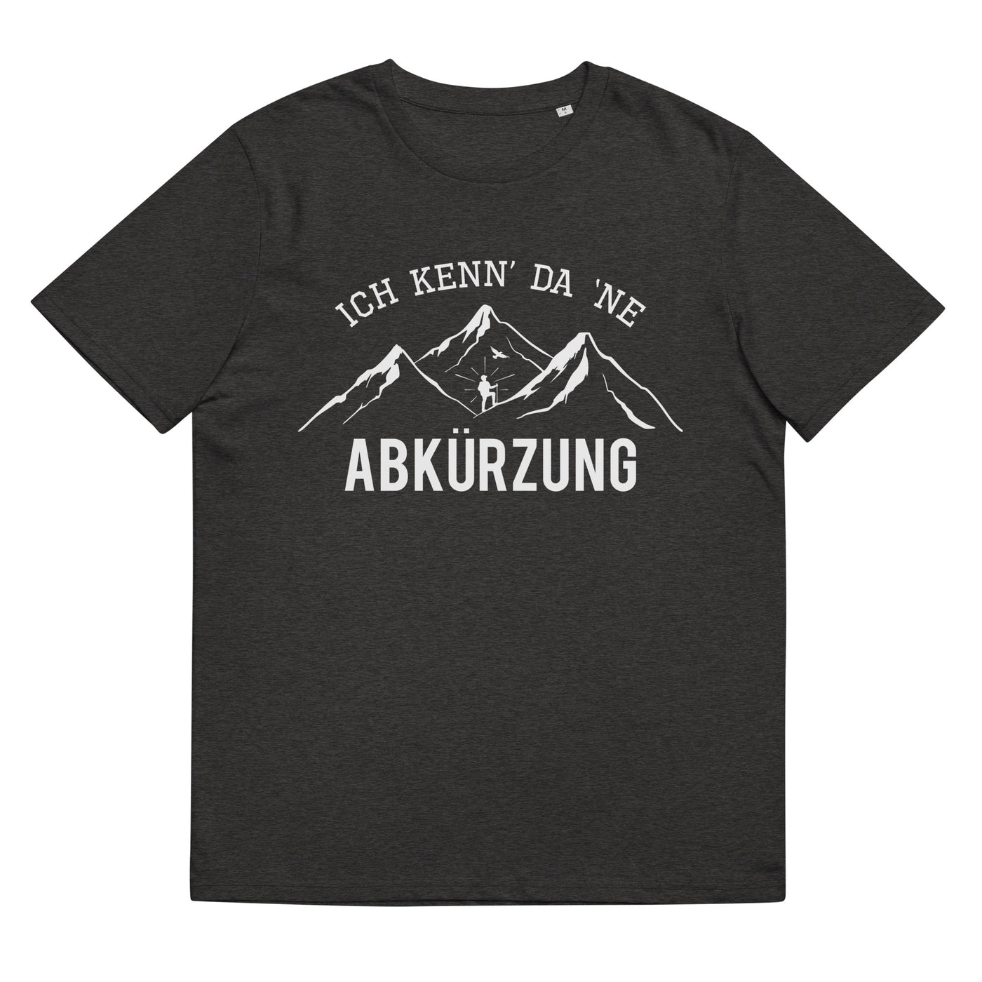 Ich kenne da ne Abkürzung - Herren Premium Organic T-Shirt berge wandern xxx yyy zzz Dark Heather Grey