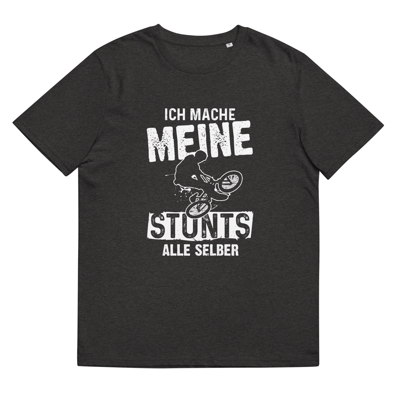 Ich mache meine Stunts alle selbst - (M) - Herren Premium Organic T-Shirt xxx yyy zzz Dark Heather Grey