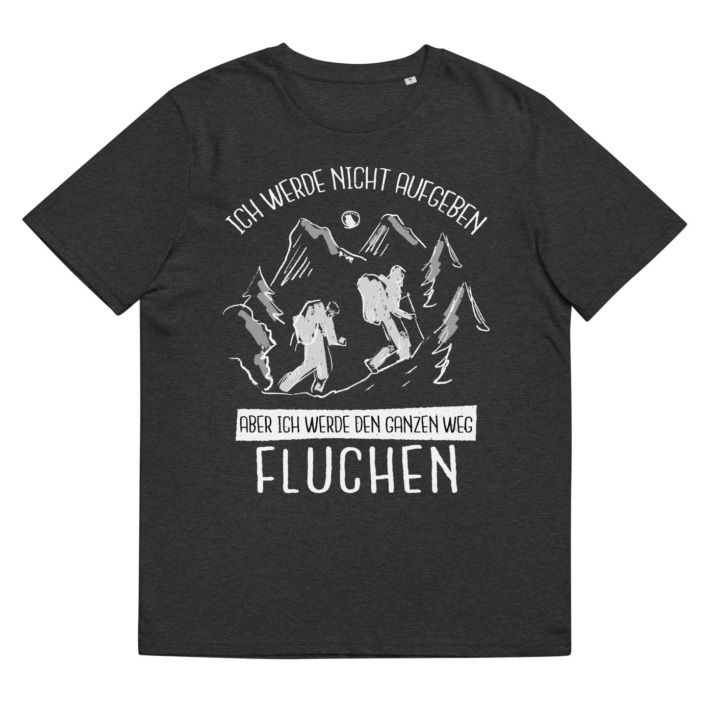 Ich werde nicht aufgeben - Herren Premium Organic T-Shirt wandern xxx yyy zzz Dark Heather Grey