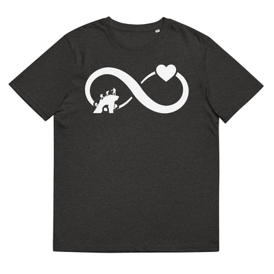 Infinity Heart and Climbing - Herren Premium Organic T-Shirt klettern xxx yyy zzz Dark Heather Grey