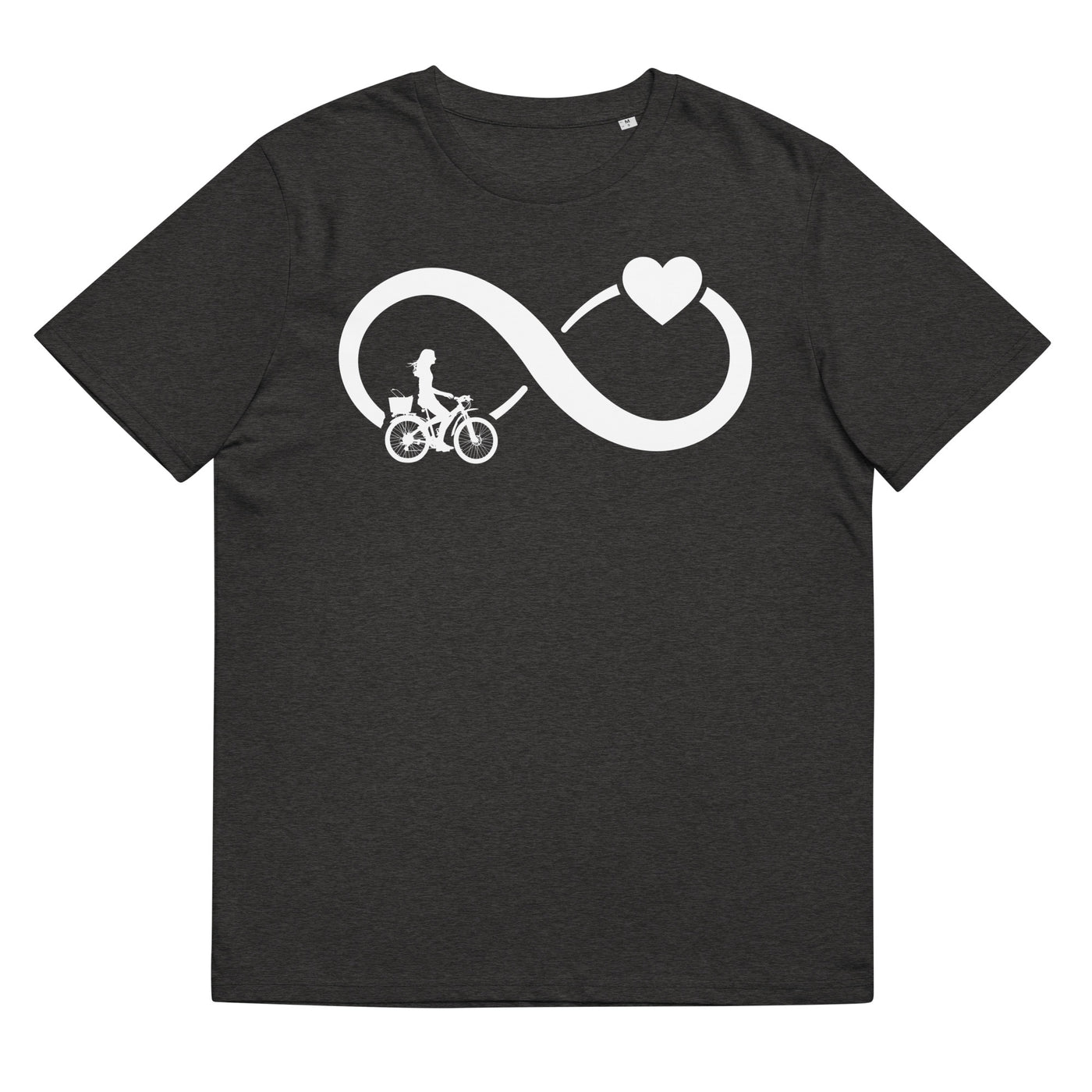 Infinity Heart and Cycling 2 - Herren Premium Organic T-Shirt fahrrad xxx yyy zzz Dark Heather Grey