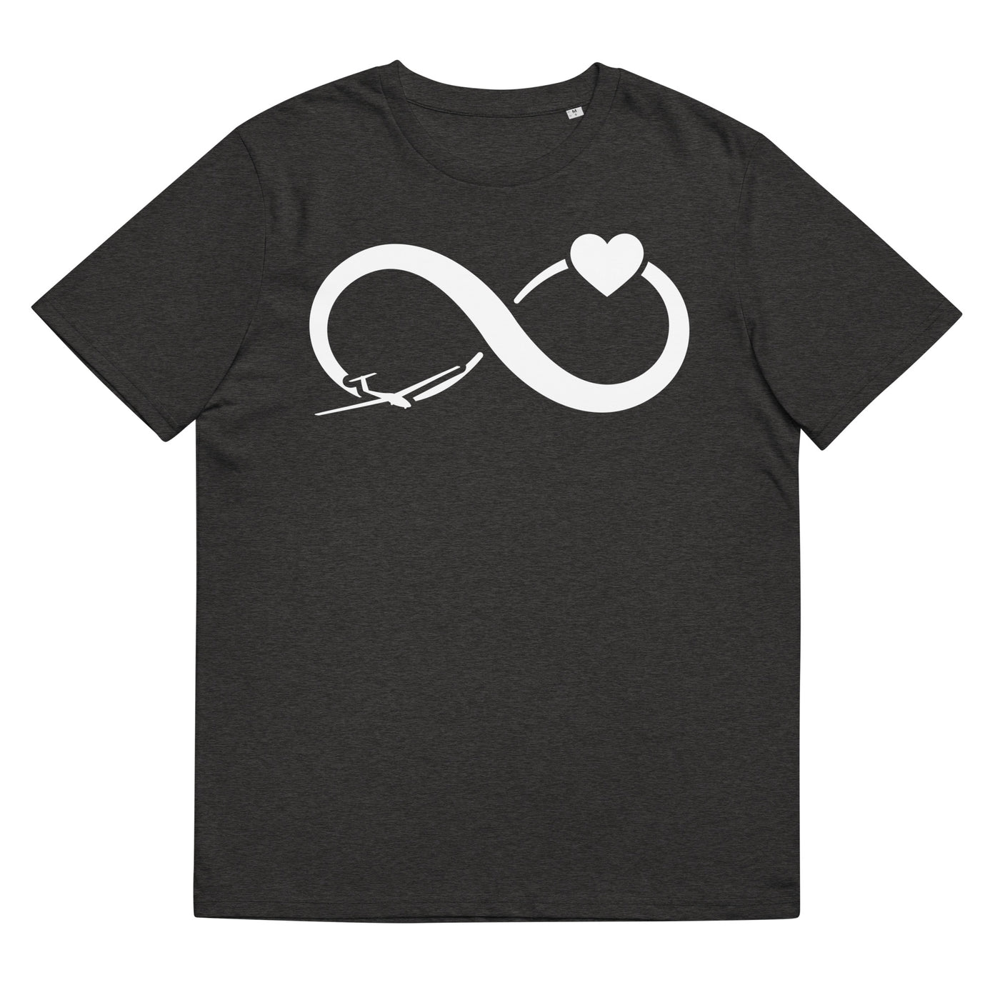 Infinity Heart and Sailplane - Herren Premium Organic T-Shirt berge xxx yyy zzz Dark Heather Grey