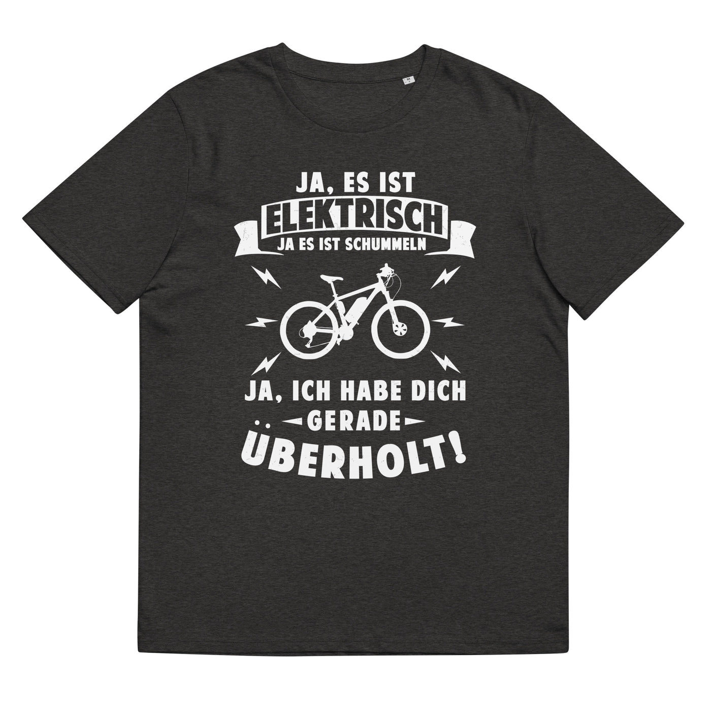 Ist elektrisch - Habe dich überholt - Herren Premium Organic T-Shirt e-bike xxx yyy zzz Dark Heather Grey