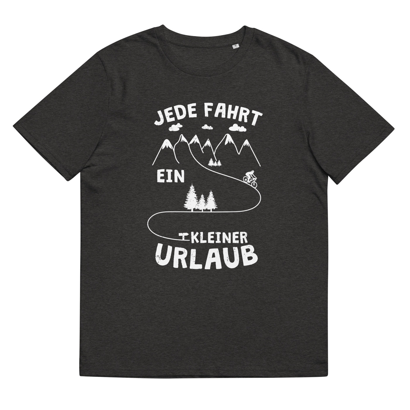 Jede Fahrt ein kleiner Urlaub - Herren Premium Organic T-Shirt fahrrad xxx yyy zzz Dark Heather Grey