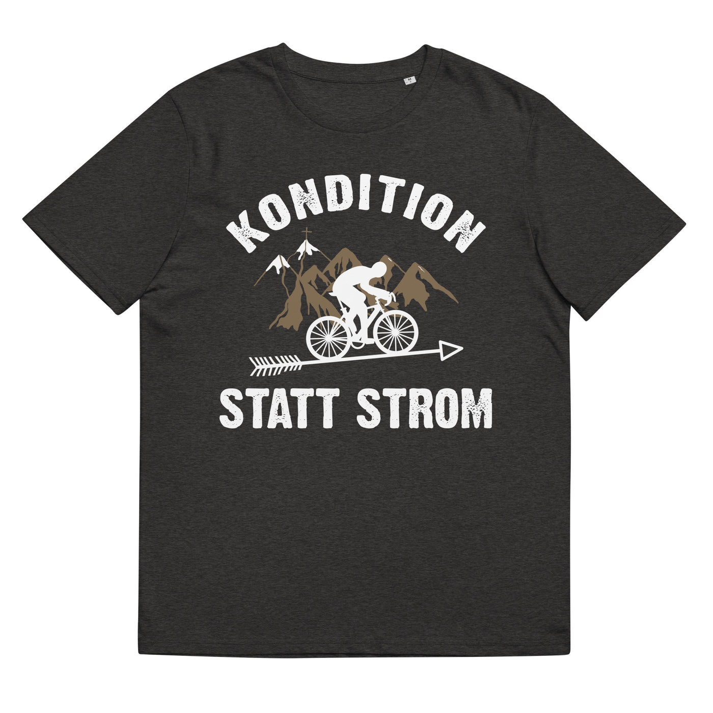 Kondition statt Strom - Herren Premium Organic T-Shirt fahrrad xxx yyy zzz Dark Heather Grey