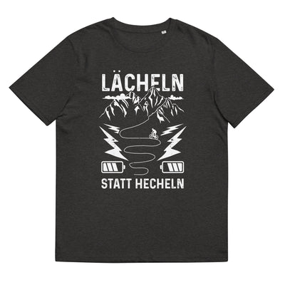 Lächeln statt hecheln - Herren Premium Organic T-Shirt e-bike xxx yyy zzz Dark Heather Grey