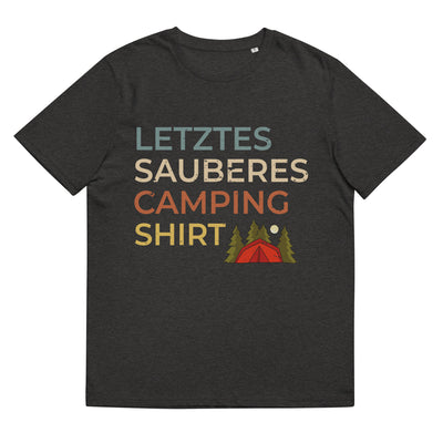 Letztes sauberes Camping Shirt - Herren Premium Organic T-Shirt camping xxx yyy zzz Dark Heather Grey