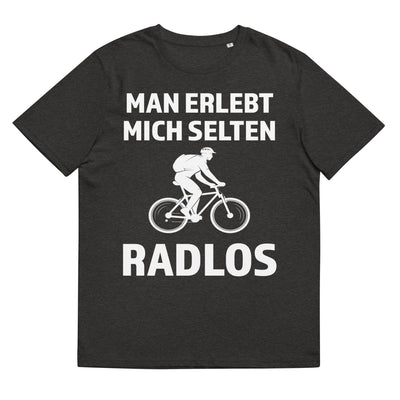 Man erlebt mich selten radlos - Herren Premium Organic T-Shirt fahrrad xxx yyy zzz Dark Heather Grey