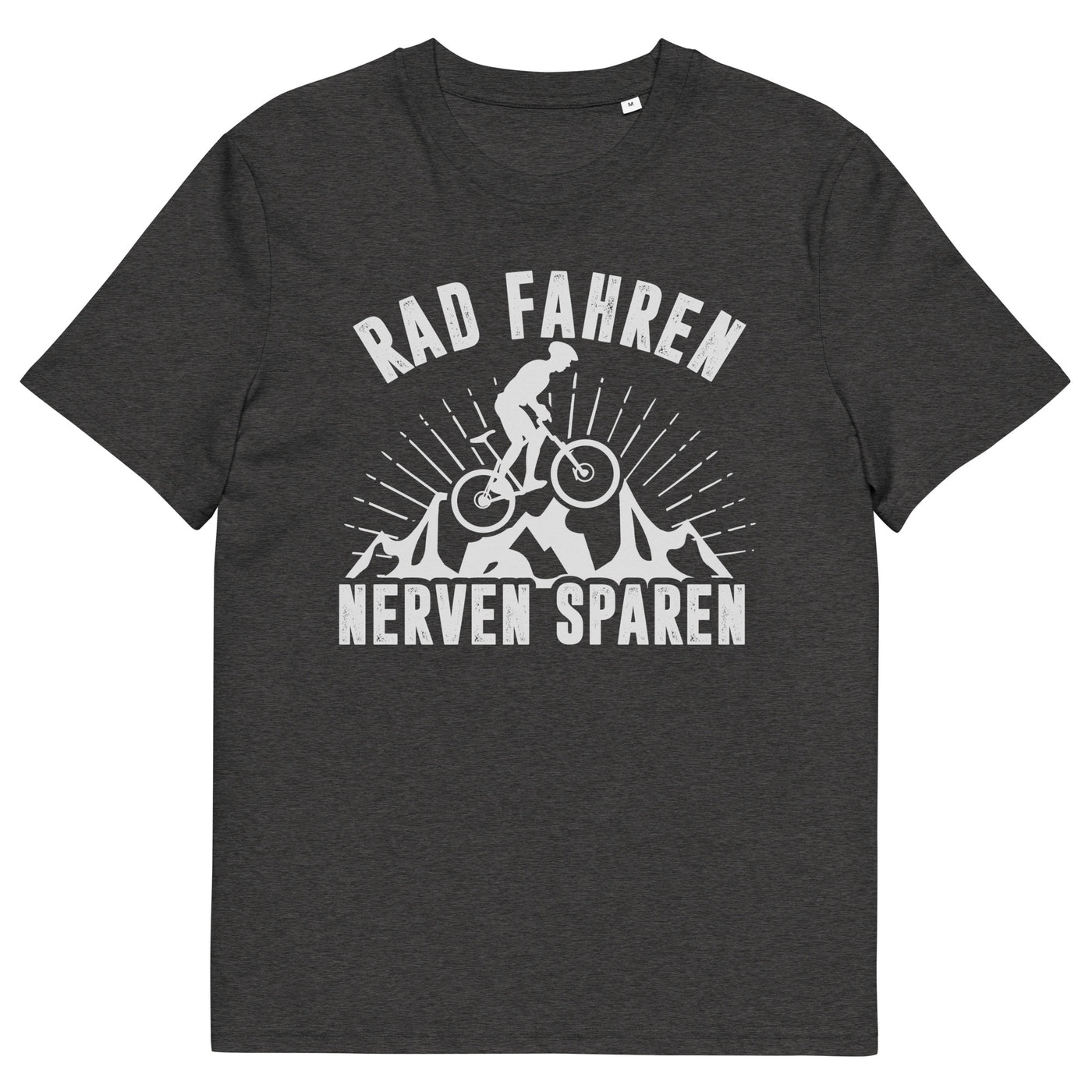 Rad fahren Nerven sparen - Herren Premium Organic T-Shirt fahrrad xxx yyy zzz Dark Heather Grey