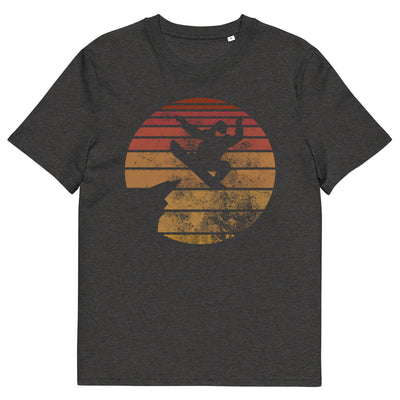 Retro - Snowboarding - Herren Premium Organic T-Shirt snowboarden xxx yyy zzz Dark Heather Grey