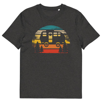 Retro Sonne und Camping - Herren Premium Organic T-Shirt camping xxx yyy zzz Dark Heather Grey