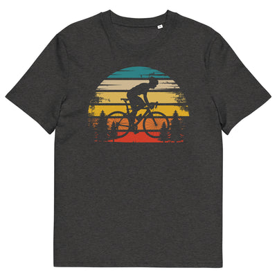 Retro Sonne und Radfahren - Herren Premium Organic T-Shirt fahrrad xxx yyy zzz Dark Heather Grey