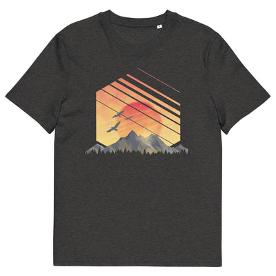 Sonnenaufgang Alpen - Herren Premium Organic T-Shirt berge xxx yyy zzz Dark Heather Grey