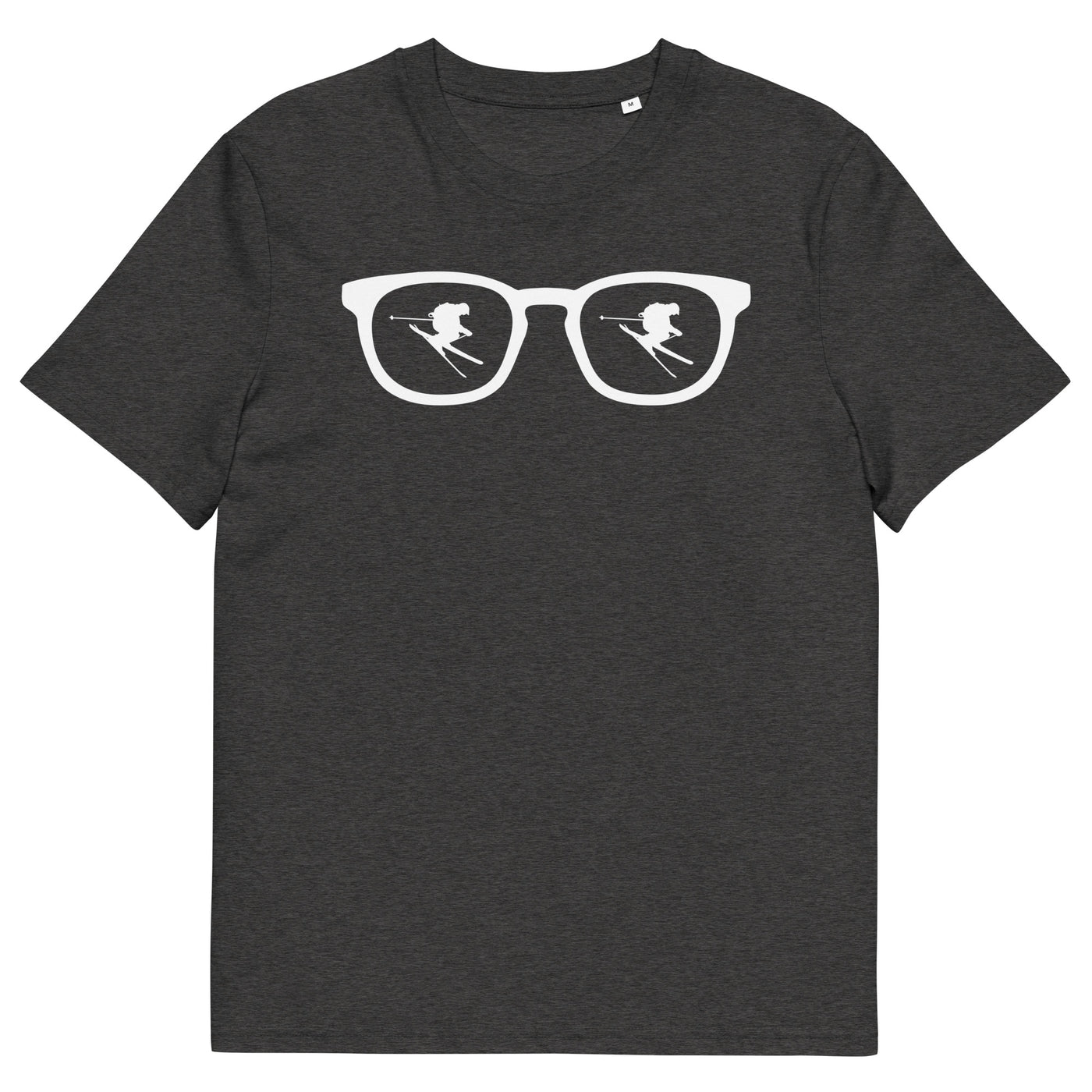 Sonnenbrille und Skifahren - Herren Premium Organic T-Shirt klettern ski xxx yyy zzz Dark Heather Grey