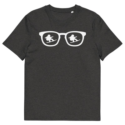 Sonnenbrille und Snowboarding - Herren Premium Organic T-Shirt snowboarden xxx yyy zzz Dark Heather Grey