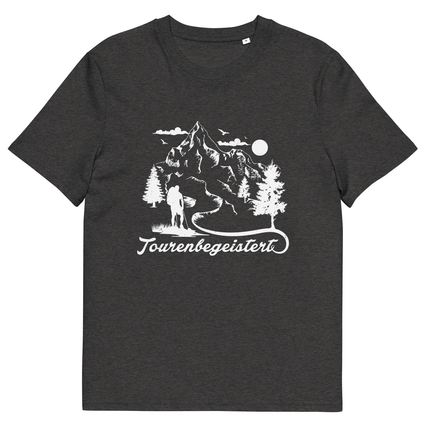 Tourenbegeistert - Herren Premium Organic T-Shirt wandern xxx yyy zzz Dark Heather Grey