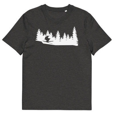 Bäume - Skifahren - Herren Premium Organic T-Shirt klettern ski xxx yyy zzz Dark Heather Grey