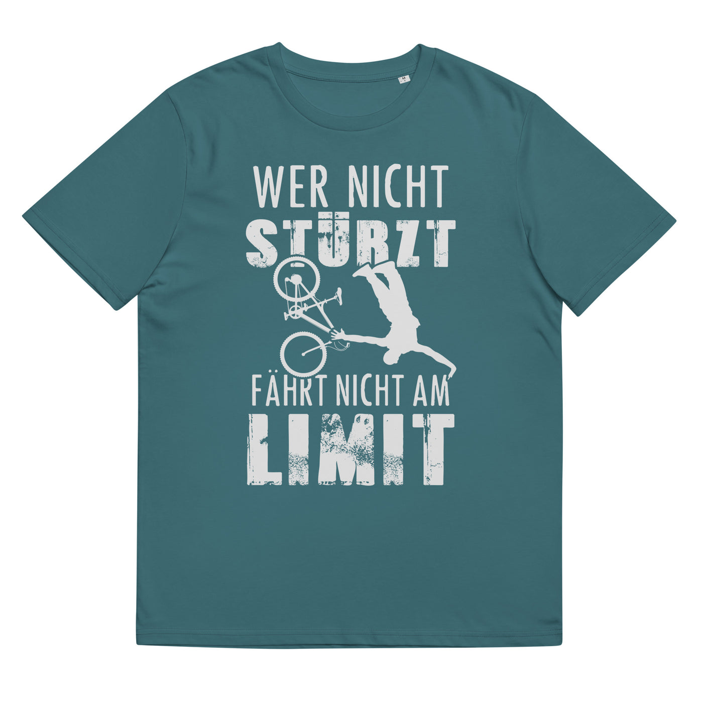 Wer Nicht Stürzt - Fährt Nicht Am Limit - Herren Premium Organic T-Shirt mountainbike Stargazer