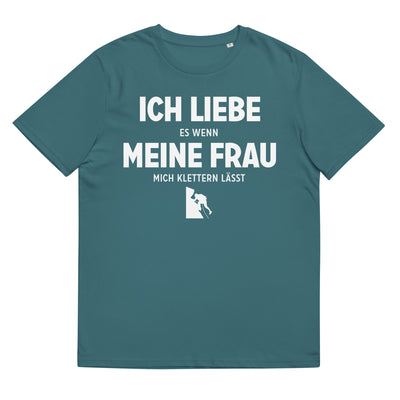 Ich Liebe Es Wenn Meine Frau Mich Klettern Lasst - Herren Premium Organic T-Shirt klettern xxx yyy zzz Stargazer