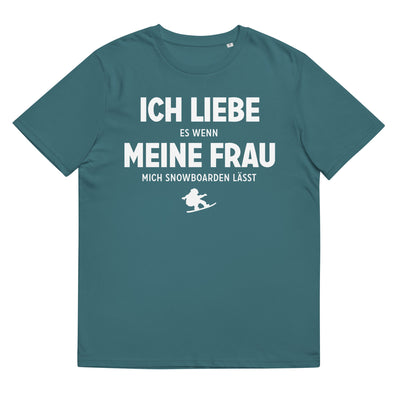 Ich Liebe Es Wenn Meine Frau Mich Snowboarden Lasst - Herren Premium Organic T-Shirt snowboarden xxx yyy zzz Stargazer