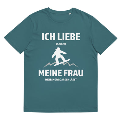 Ich liebe meine Frau - Snowboarden - Herren Premium Organic T-Shirt snowboarden xxx yyy zzz Stargazer