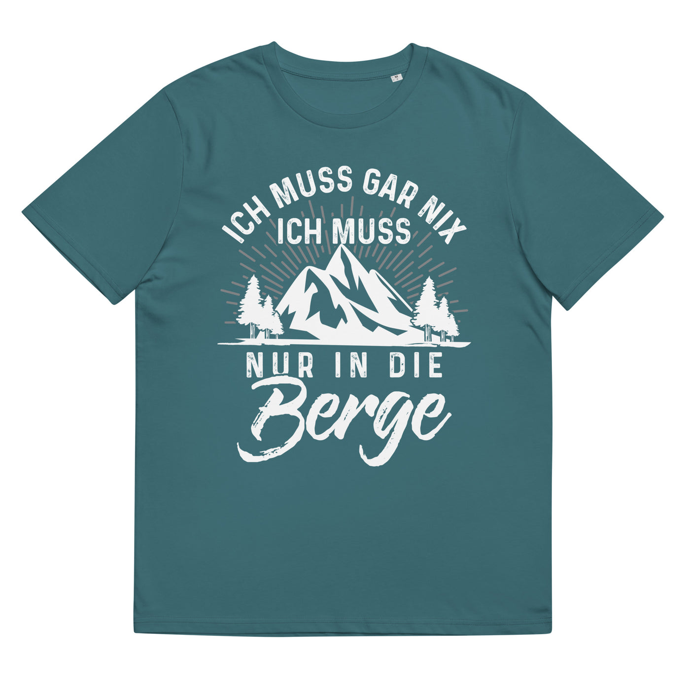 Ich muss nur in die Berge - Herren Premium Organic T-Shirt berge wandern xxx yyy zzz Stargazer