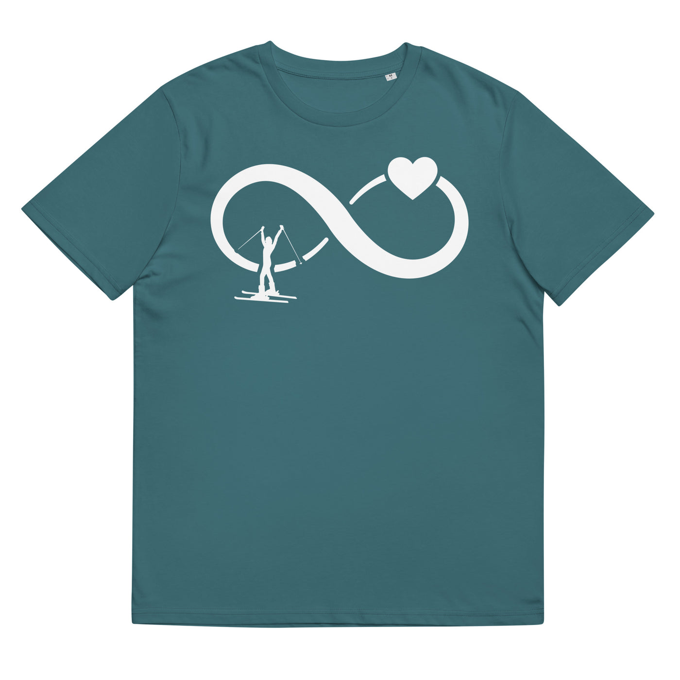 Infinity Heart and Skiing 1 - Herren Premium Organic T-Shirt klettern ski xxx yyy zzz Stargazer