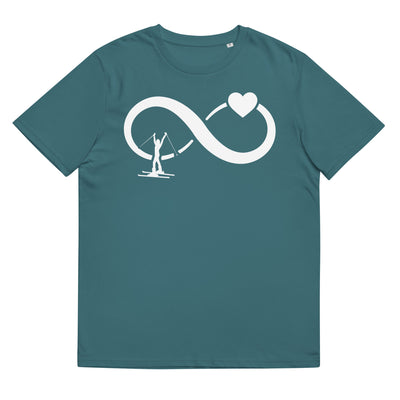 Infinity Heart and Skiing 1 - Herren Premium Organic T-Shirt klettern ski xxx yyy zzz Stargazer