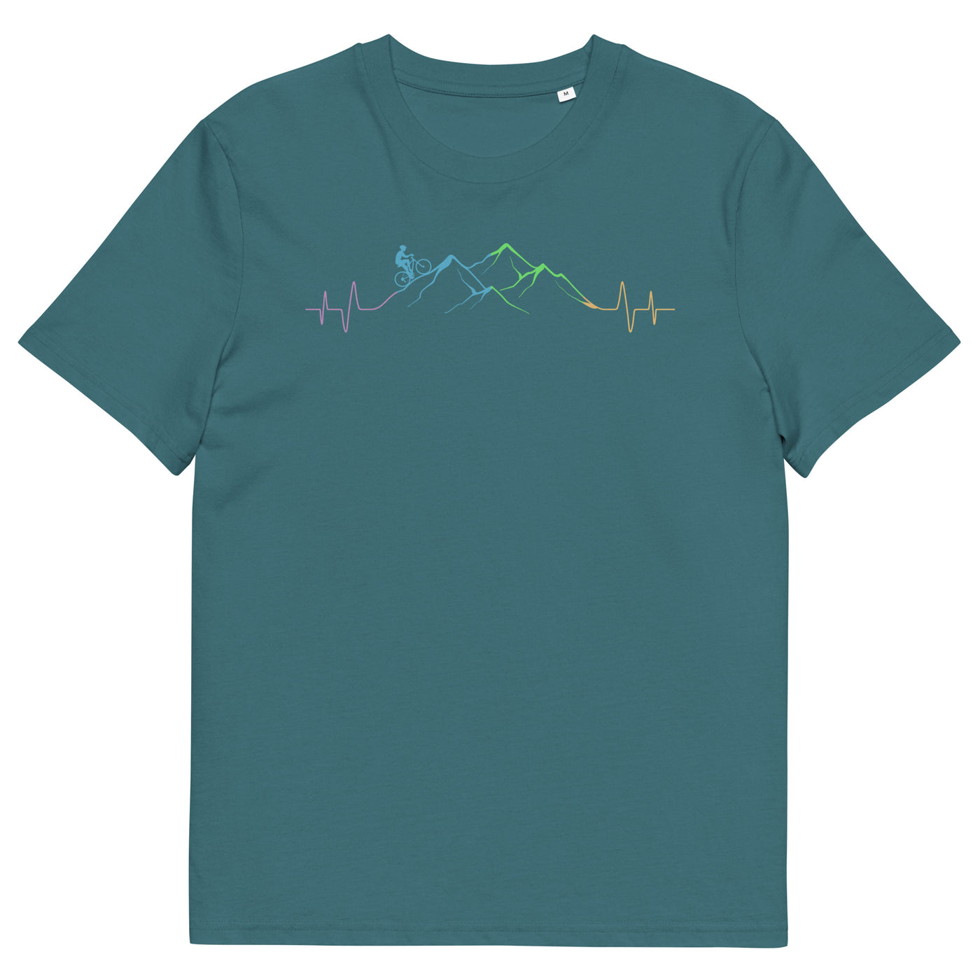 Mountainbiker auf Berg - (M) - Herren Premium Organic T-Shirt xxx yyy zzz Stargazer