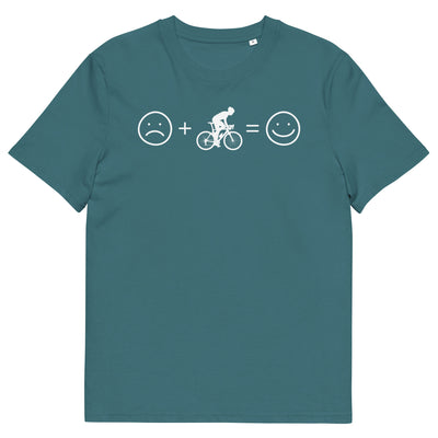 Lächelndes Gesicht und Radfahren - Herren Premium Organic T-Shirt fahrrad xxx yyy zzz Stargazer