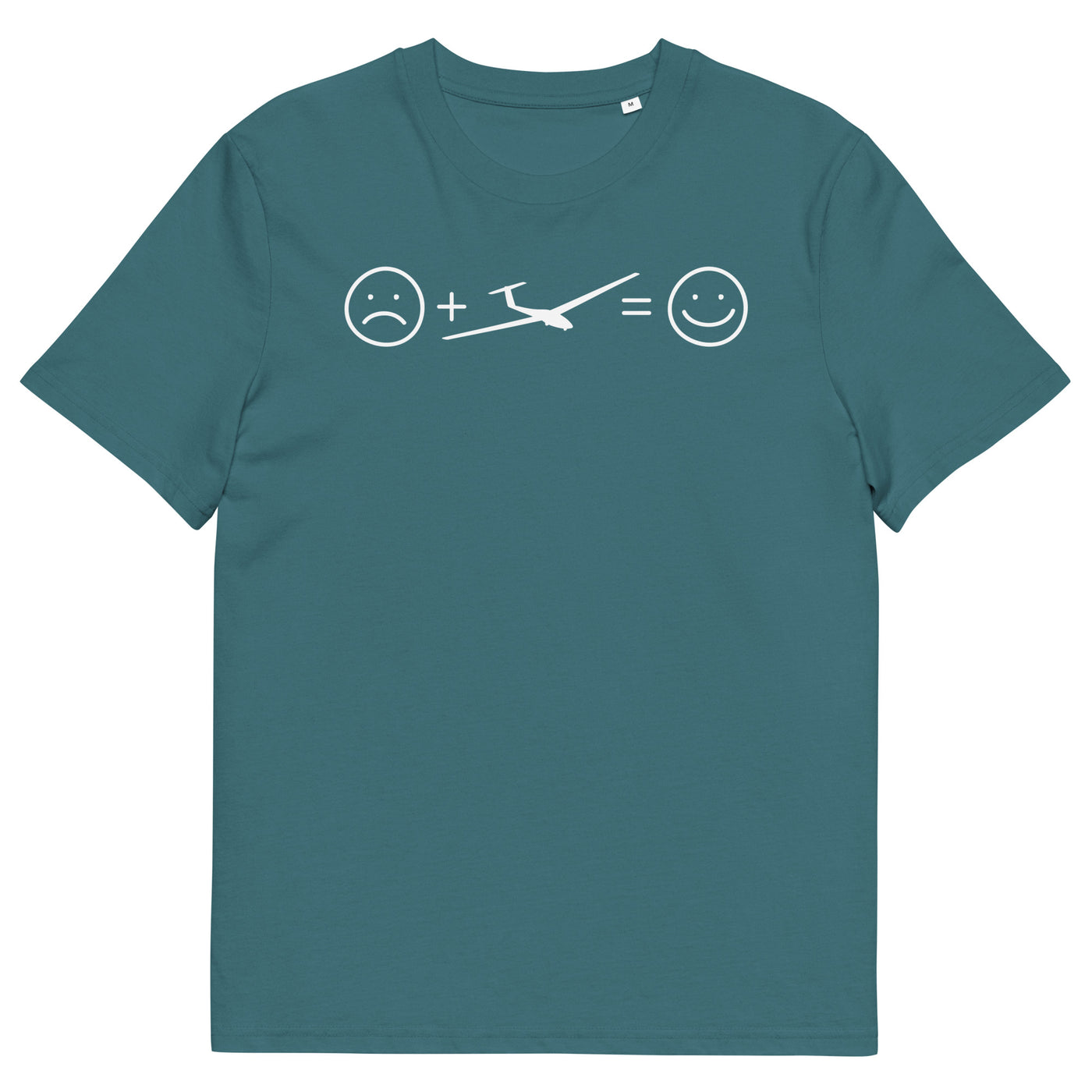 Lächelndes Gesicht und Segelflugzeug - Herren Premium Organic T-Shirt berge xxx yyy zzz Stargazer