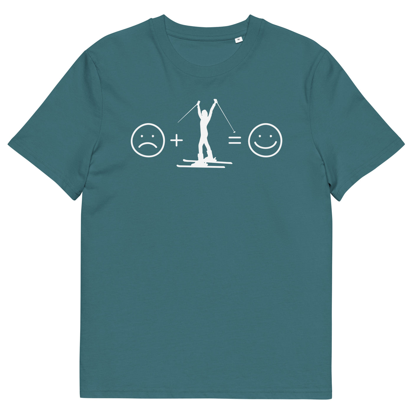 Lächelndes Gesicht und Skifahren - Herren Premium Organic T-Shirt klettern ski xxx yyy zzz Stargazer