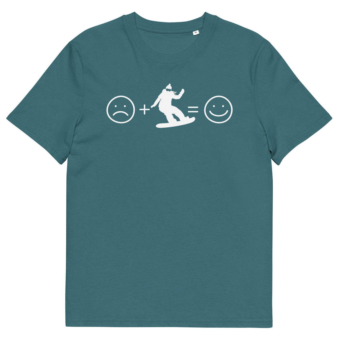 Lächelndes Gesicht und Snowboarding - Herren Premium Organic T-Shirt snowboarden xxx yyy zzz Stargazer