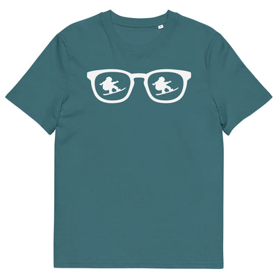 Sonnenbrille und Snowboarding - Herren Premium Organic T-Shirt snowboarden xxx yyy zzz Stargazer