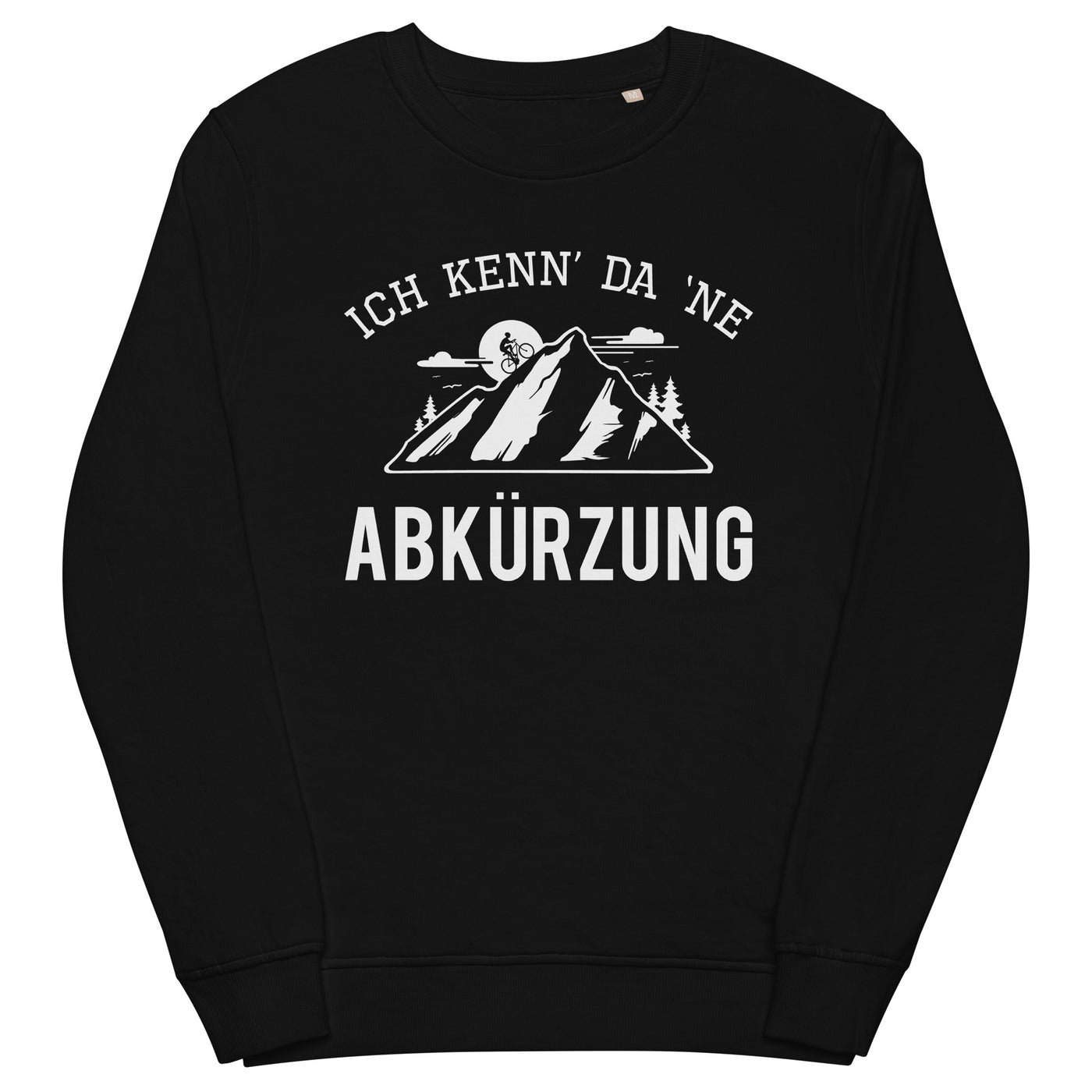 Ich kenn da ne Abkürzung - Unisex Premium Organic Sweatshirt mountainbike Schwarz