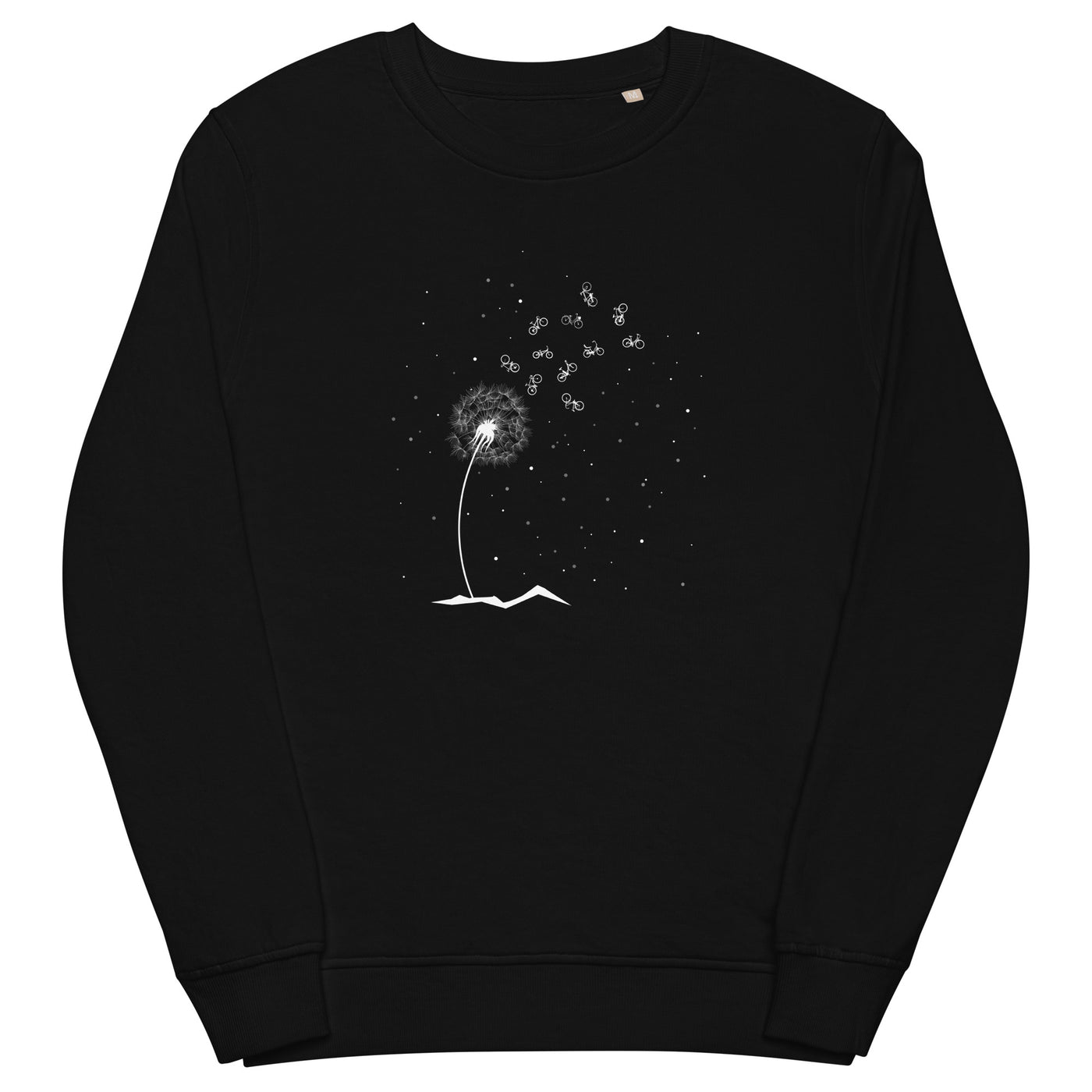 Pusteblume Fahrräder - Unisex Premium Organic Sweatshirt fahrrad mountainbike Schwarz