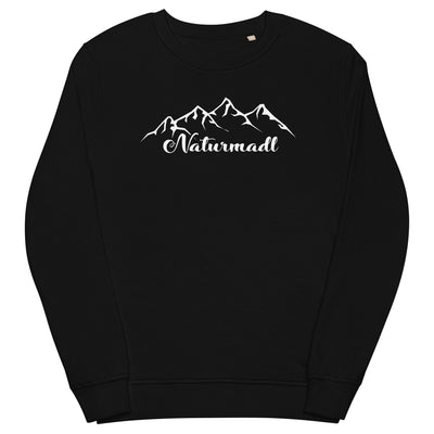 Naturmadl - Unisex Premium Organic Sweatshirt berge Schwarz