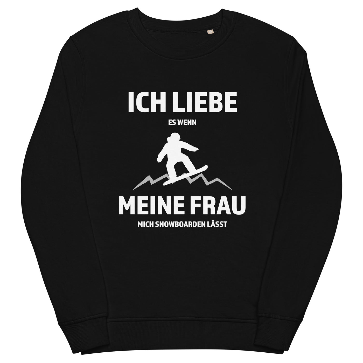 Ich liebe meine Frau - Snowboarden - Unisex Premium Organic Sweatshirt snowboarden xxx yyy zzz Black