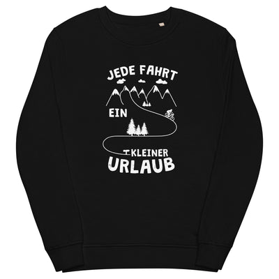 Jede Fahrt ein kleiner Urlaub - Unisex Premium Organic Sweatshirt fahrrad xxx yyy zzz Black