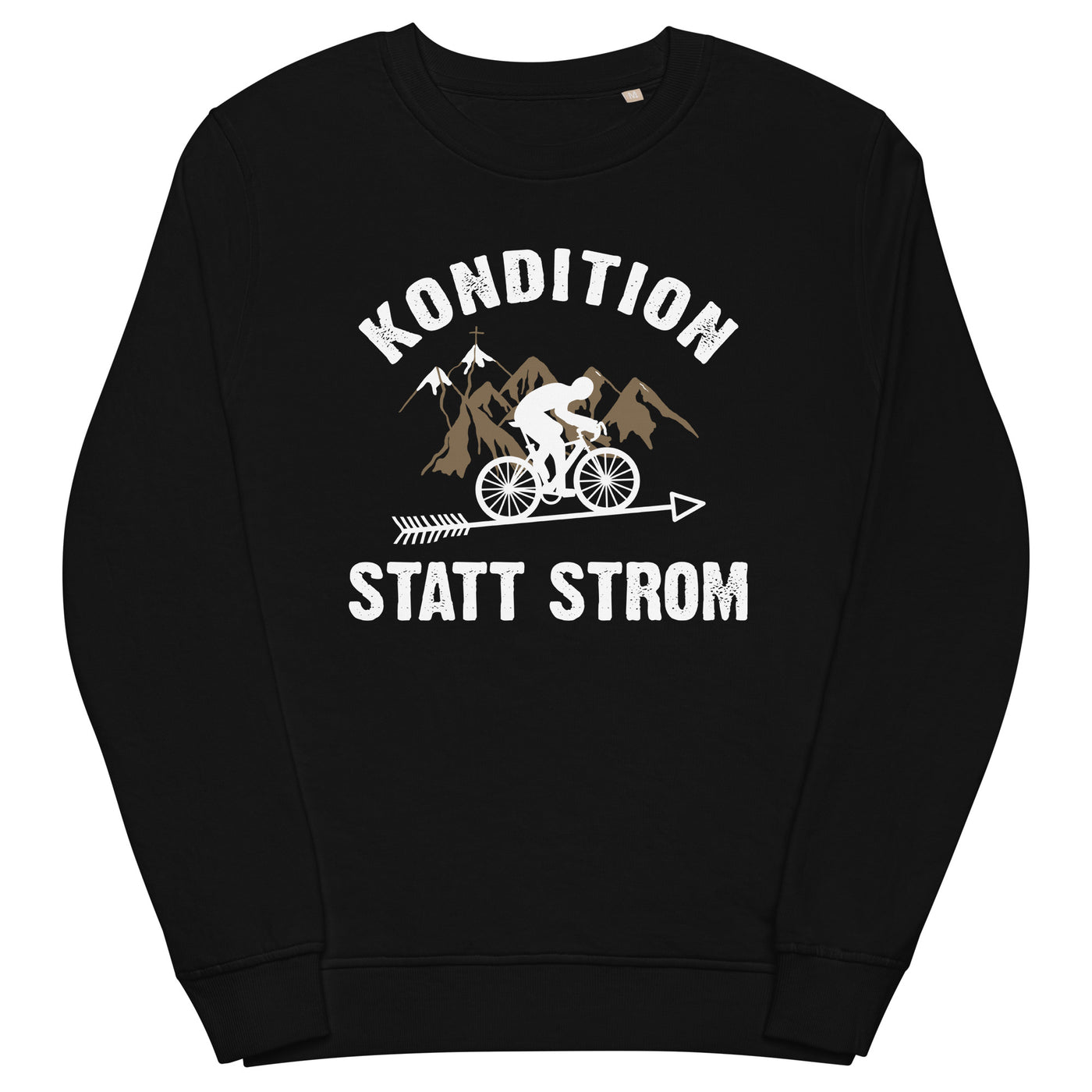 Kondition statt Strom - Unisex Premium Organic Sweatshirt fahrrad xxx yyy zzz Black