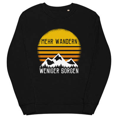 Mehr Wandern weniger Sorgen - Unisex Premium Organic Sweatshirt wandern xxx yyy zzz Black