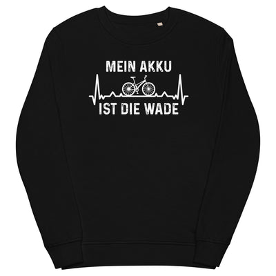 Mein Akku Ist Die Wade 1 - Unisex Premium Organic Sweatshirt fahrrad xxx yyy zzz Black