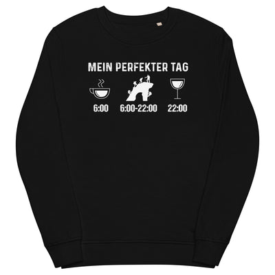 Mein Perfekter Tag - Unisex Premium Organic Sweatshirt klettern xxx yyy zzz Black